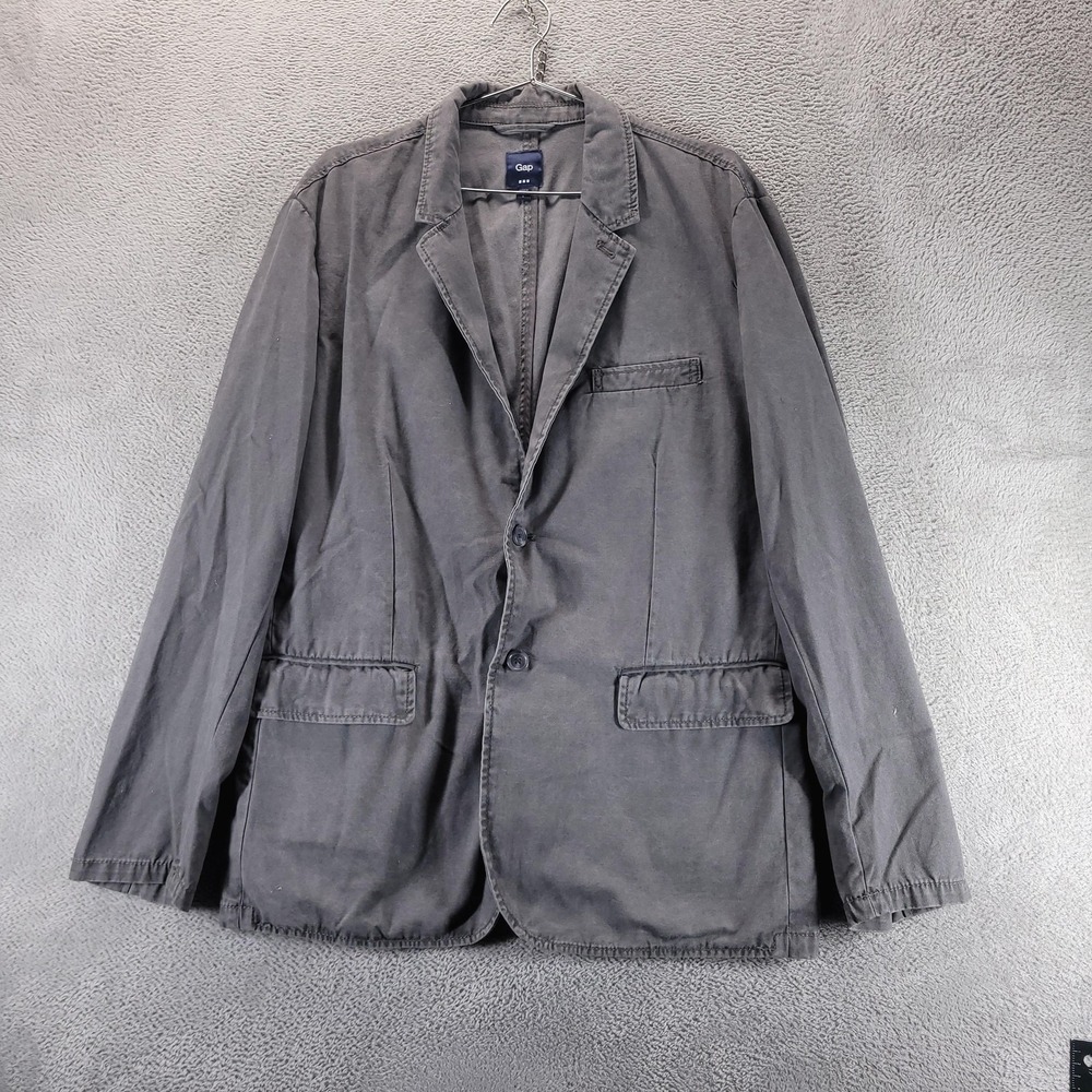 Gap Blazer Mens L Gray Go Twill Business Casual Travel Office Career